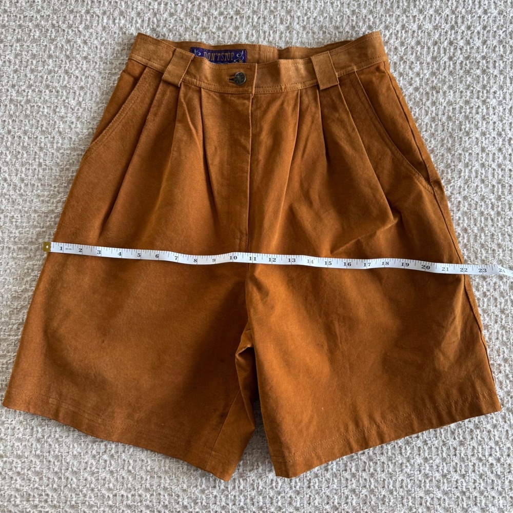Vintage Don't Stop Leather Women's Shorts Size 9/10 - Picture 5 of 7